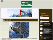 Tablet Screenshot of paviaponteggi.com